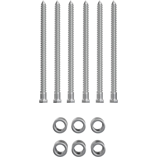 Ekena Millwork Barnfold 4-Door 7/8" Extension Kit, Silver Metallic GB6007M4EXSM - main
